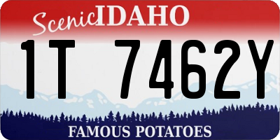 ID license plate 1T7462Y