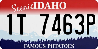 ID license plate 1T7463P