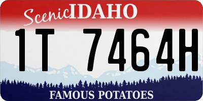 ID license plate 1T7464H