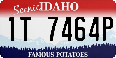 ID license plate 1T7464P