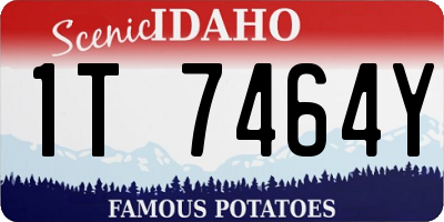 ID license plate 1T7464Y
