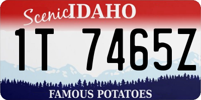 ID license plate 1T7465Z
