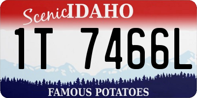 ID license plate 1T7466L