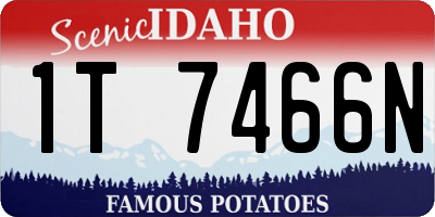 ID license plate 1T7466N