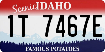ID license plate 1T7467E