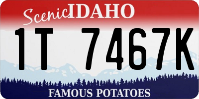 ID license plate 1T7467K
