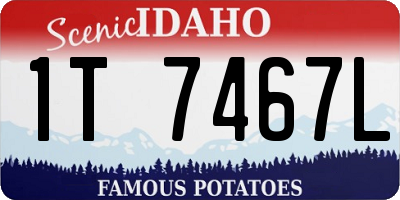 ID license plate 1T7467L