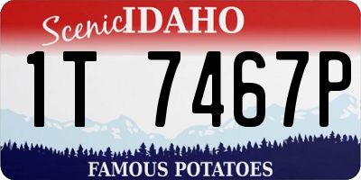 ID license plate 1T7467P