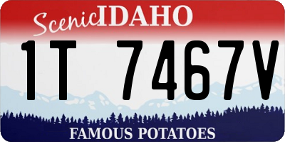ID license plate 1T7467V