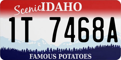 ID license plate 1T7468A