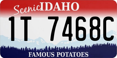 ID license plate 1T7468C