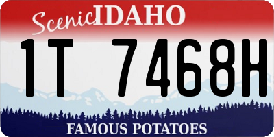 ID license plate 1T7468H