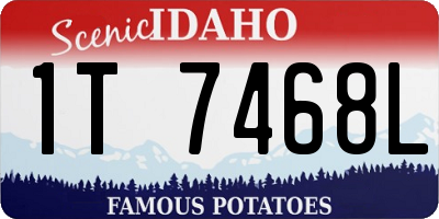 ID license plate 1T7468L