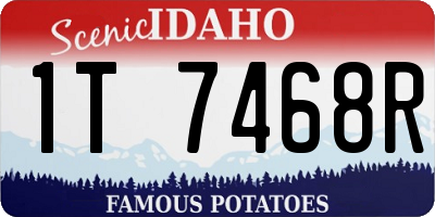 ID license plate 1T7468R