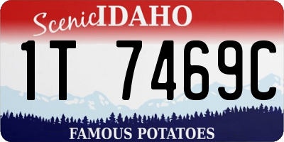 ID license plate 1T7469C