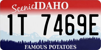 ID license plate 1T7469E