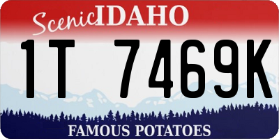 ID license plate 1T7469K