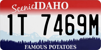 ID license plate 1T7469M