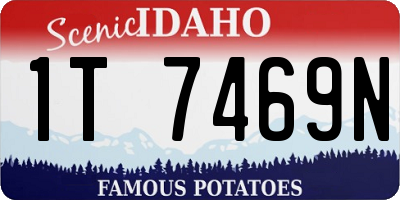 ID license plate 1T7469N