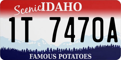 ID license plate 1T7470A