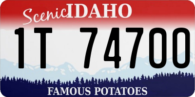 ID license plate 1T7470O