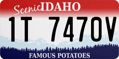 ID license plate 1T7470V