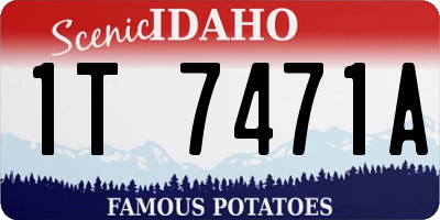 ID license plate 1T7471A