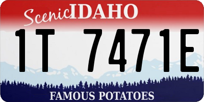 ID license plate 1T7471E
