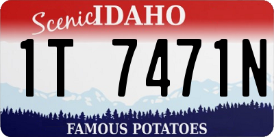 ID license plate 1T7471N