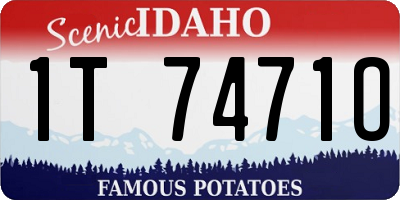 ID license plate 1T7471O