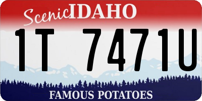 ID license plate 1T7471U