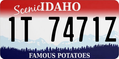 ID license plate 1T7471Z