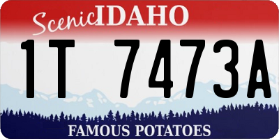 ID license plate 1T7473A