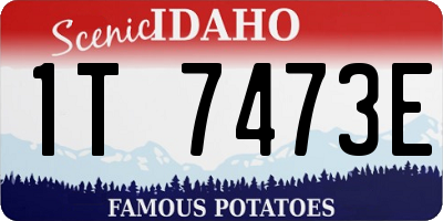 ID license plate 1T7473E