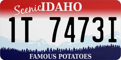 ID license plate 1T7473I