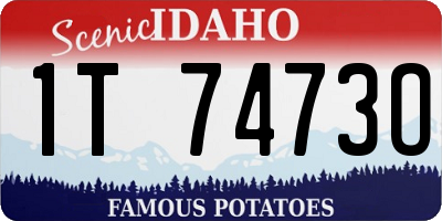 ID license plate 1T7473O