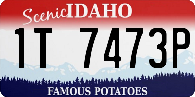 ID license plate 1T7473P