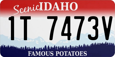 ID license plate 1T7473V