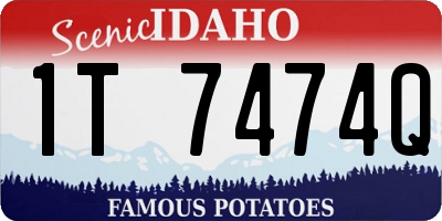 ID license plate 1T7474Q
