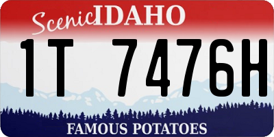 ID license plate 1T7476H