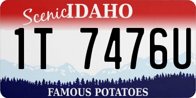 ID license plate 1T7476U