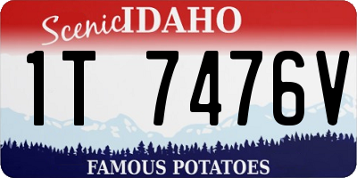 ID license plate 1T7476V