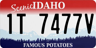 ID license plate 1T7477V