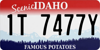ID license plate 1T7477Y