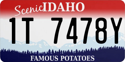 ID license plate 1T7478Y
