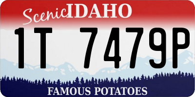 ID license plate 1T7479P