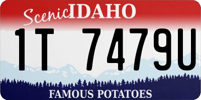 ID license plate 1T7479U