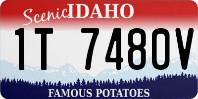 ID license plate 1T7480V