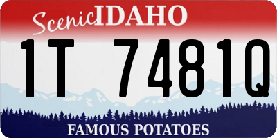 ID license plate 1T7481Q