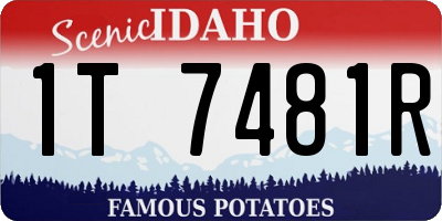 ID license plate 1T7481R